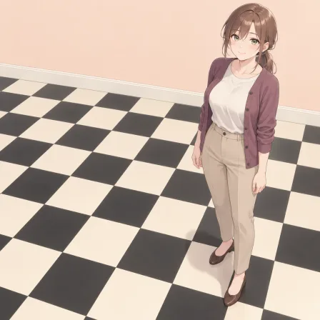 checkered floor