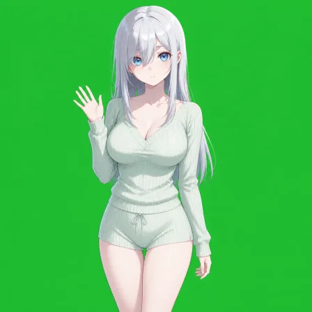 green background