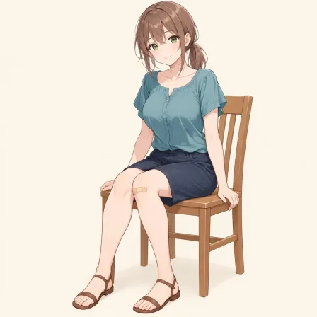 bandaid on knee