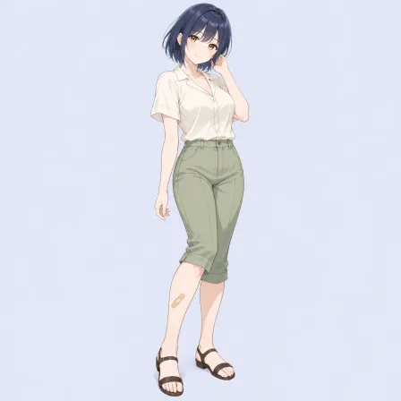 bandaid on leg