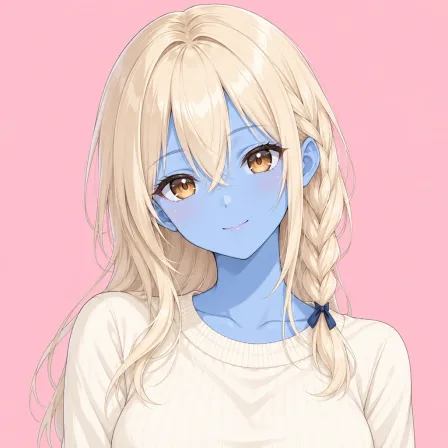 blue skin