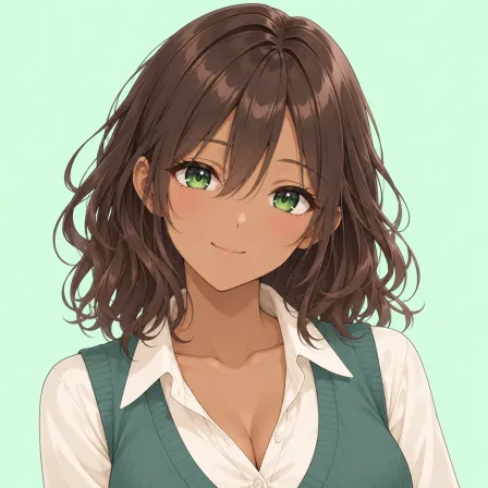 dark-skinned female