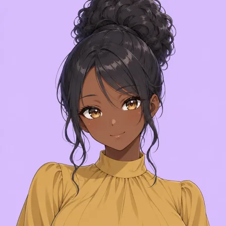 very dark skin