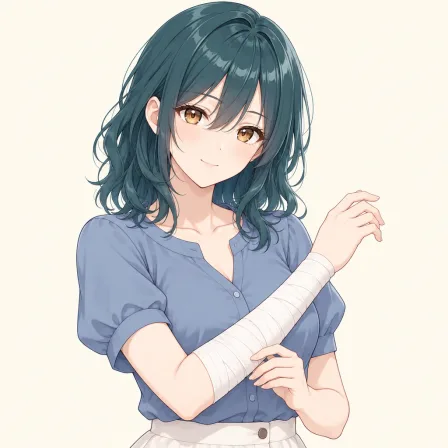 bandaged arm