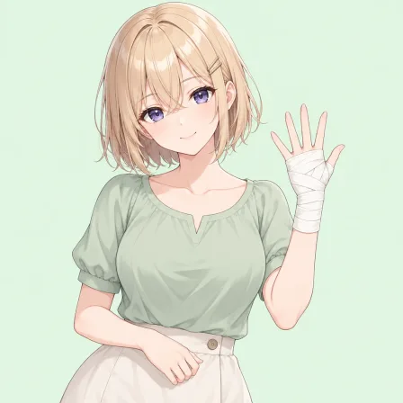 bandaged hand