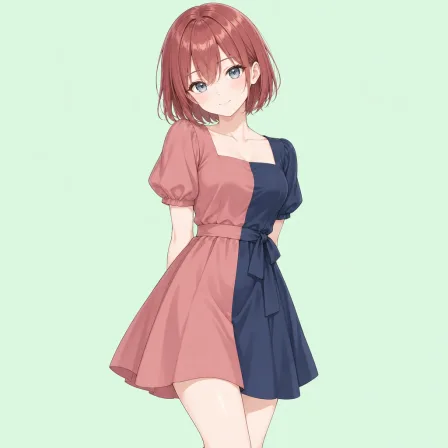 two-tone dress