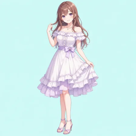 frilled dress