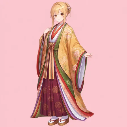 layered kimono