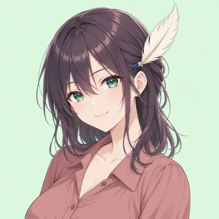 feather hair ornament