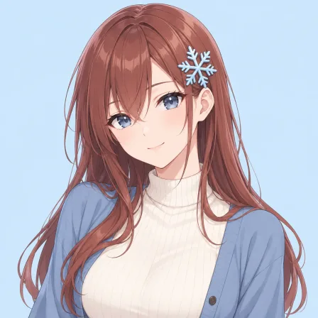 snowflake hair ornament