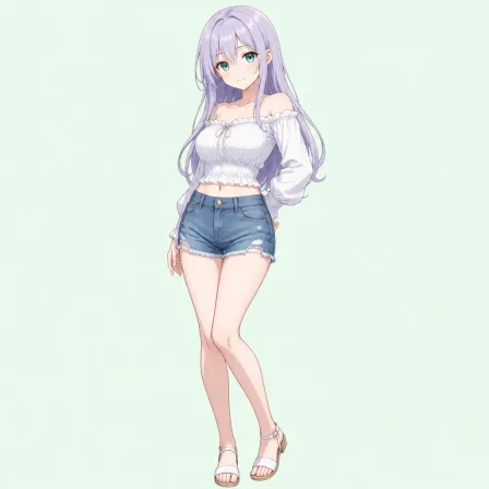 denim shorts