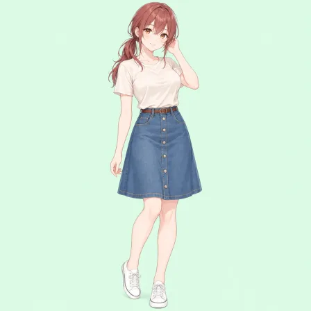 denim skirt