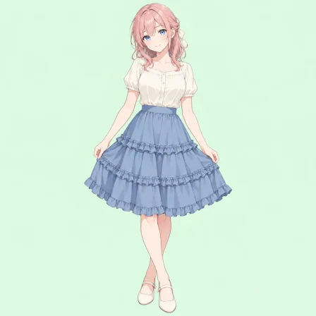 frilled skirt
