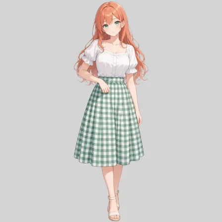 gingham skirt