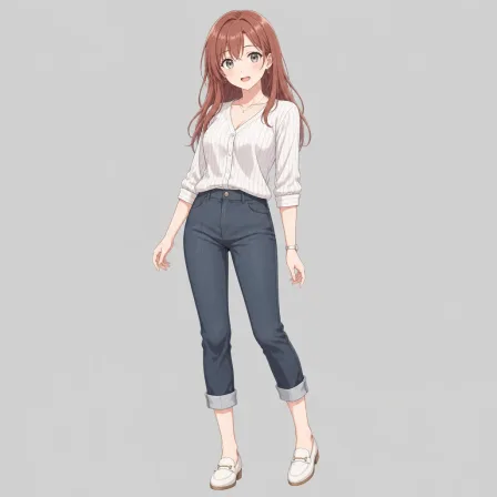 pants rolled up