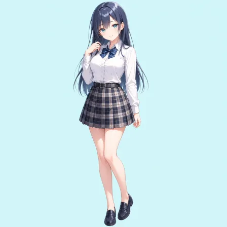 plaid skirt