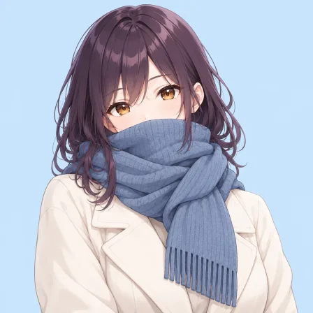 scarf over mouth