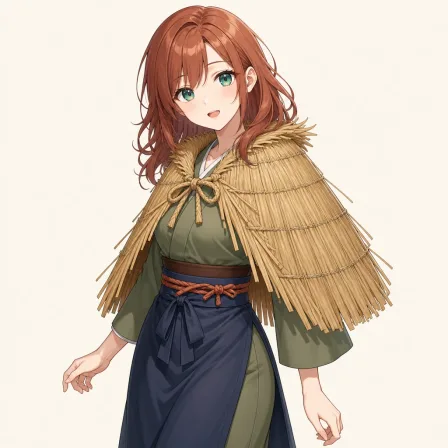 straw cape