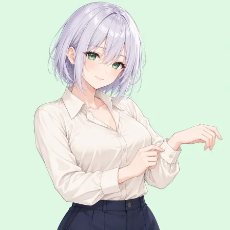 adjusting clothes