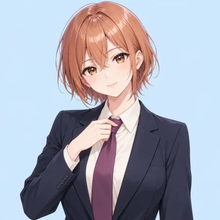 adjusting necktie