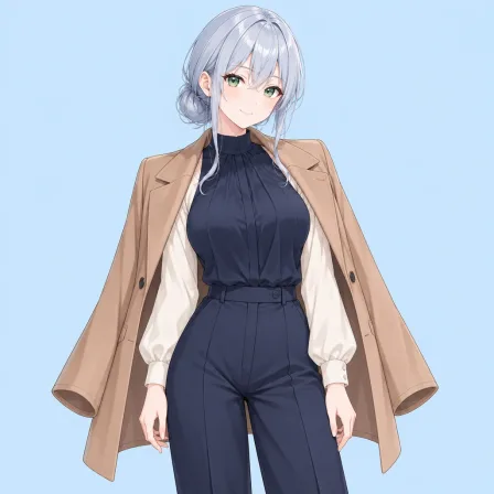 coat on shoulders