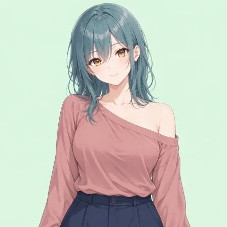 single bare shoulder