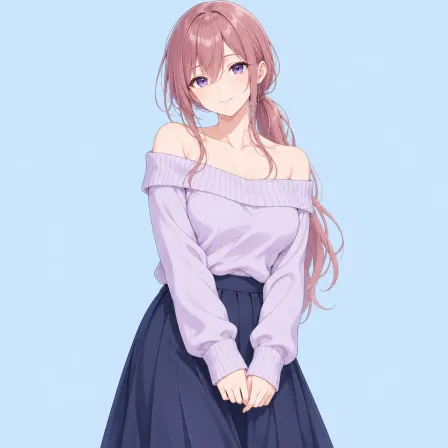 off-shoulder sweater