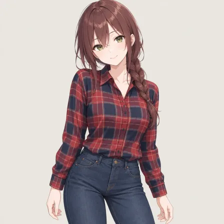 plaid shirt