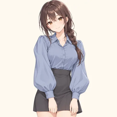 puffy long sleeves