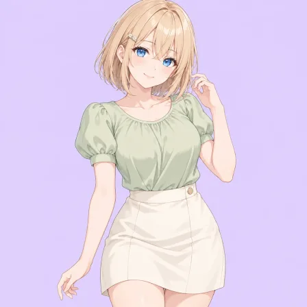puffy short sleeves
