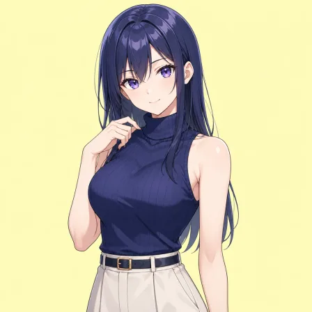 sleeveless turtleneck