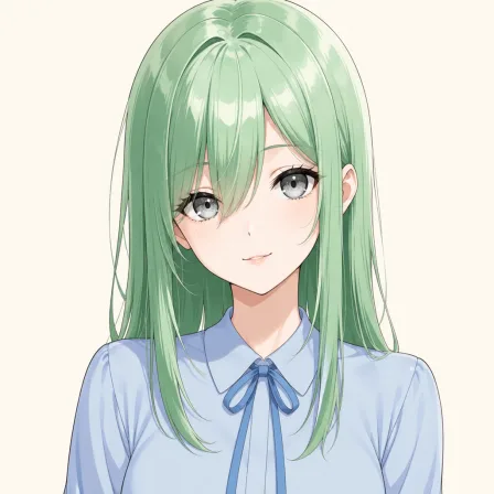 green hair