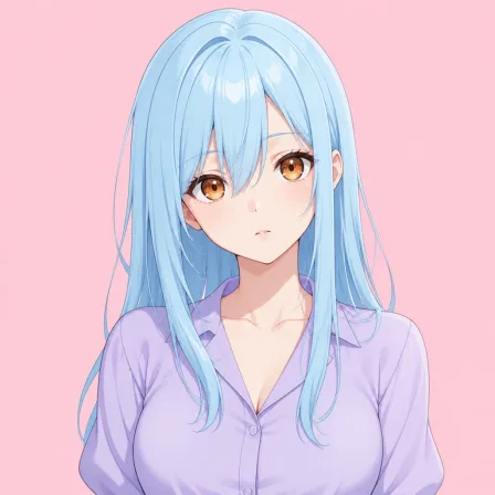 light blue hair