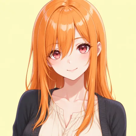 orange hair