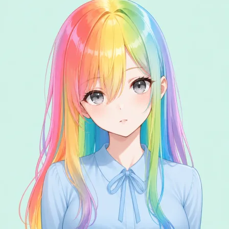 rainbow hair