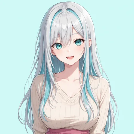 streaked hair