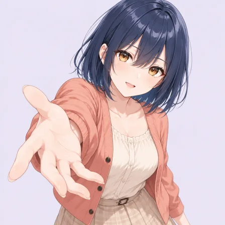 reaching towards viewer