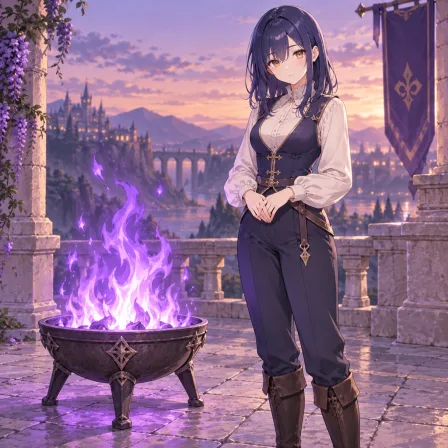 purple fire