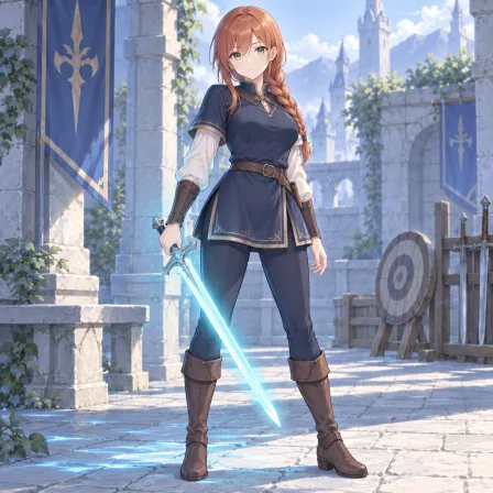 glowing weapon