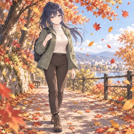 falling leaves