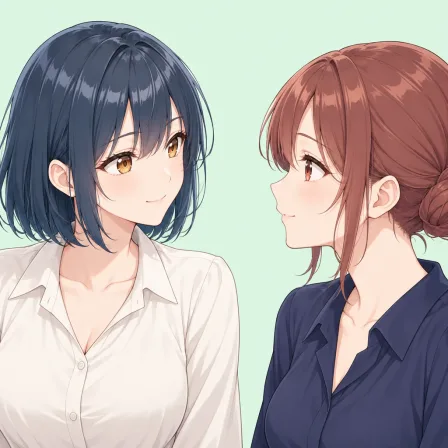 looking at another