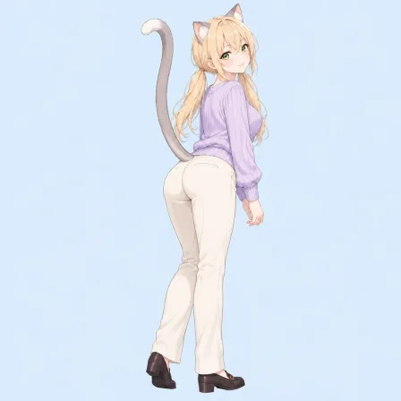 tail raised