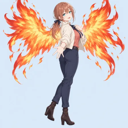 fiery wings