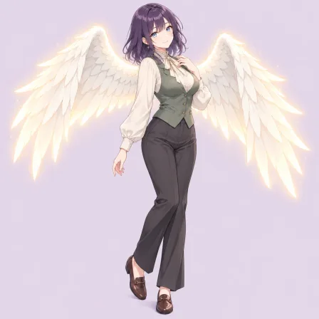 glowing wings