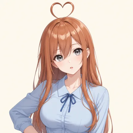 heart ahoge