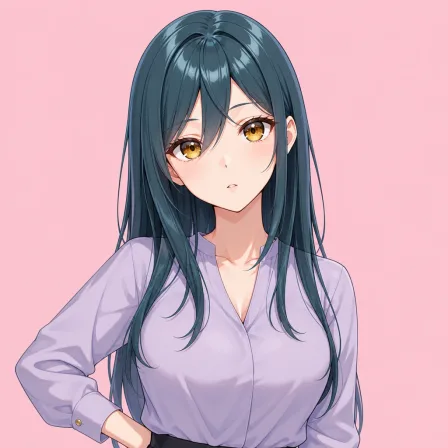 crossed bangs