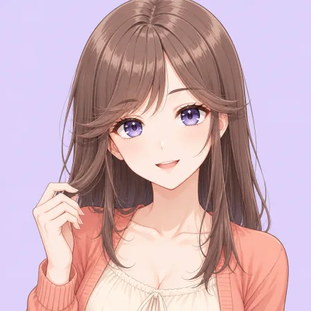 flipped bangs