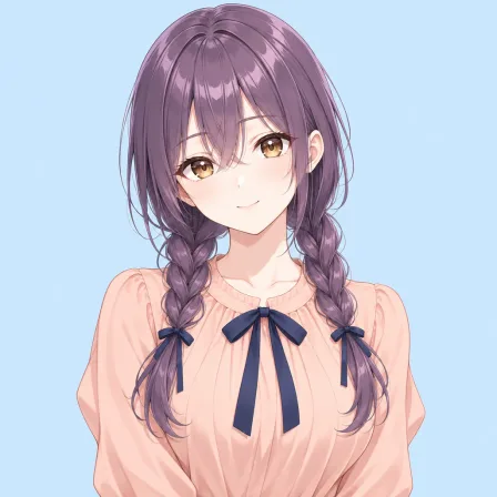 low twin braids