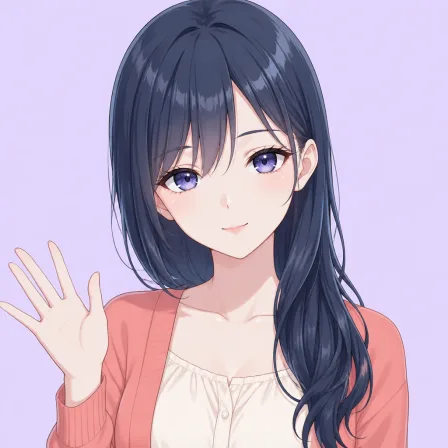 hair over shoulder