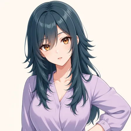 layered hair